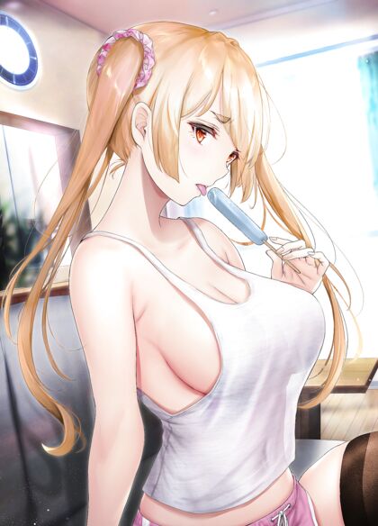 Horny AF Pussycats Licking Popscicles for Some Extra Flav-Ur
