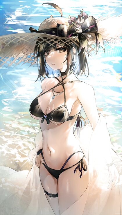Holy shitlords! Hottest hentaiforce Swimming in Skimpies - Scorching XXX Pic of Sultry Siren Named Irresistible-Ines!