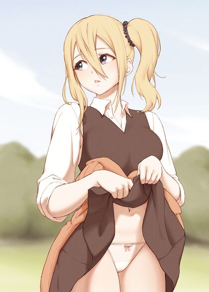 Pic of Kuronoko Flauntin’ Her Cut Pink Hole on Kagura Saga