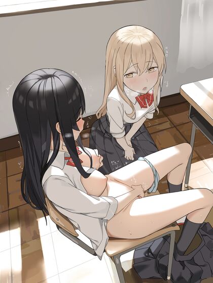 Hella Horny School Sluts Get Their Freak On In Classroom XXX HENTAI PIC