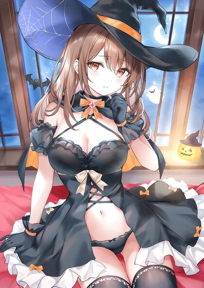 Spooky Hex-Wielding Slut Gets Fucked Hard on All Hallows Eve