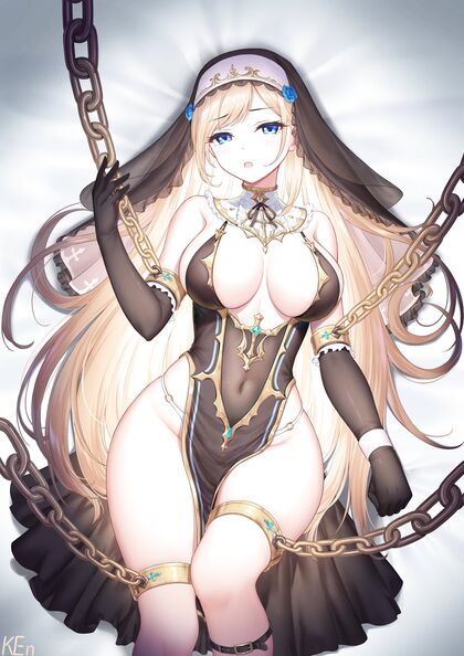 Holy Hottie in Chains! Enjoy this XXX Pic of Captive Convent Girl