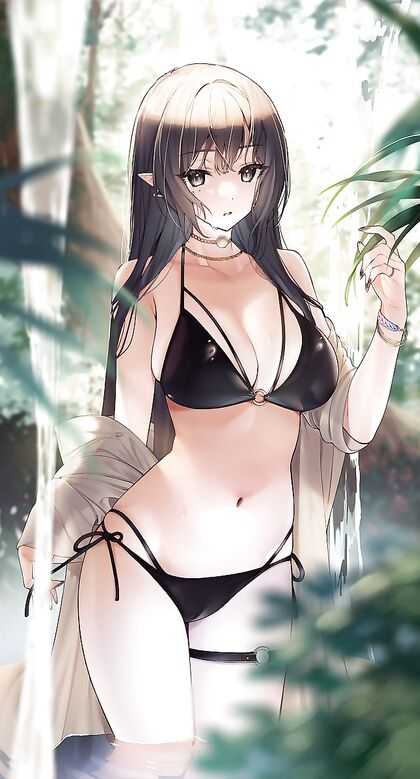 Hella Hot Elven Babe in Tiny Thong Gets Wet n Wild for Some Hentaided XXX Action
