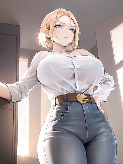 Bare Shoulders Seduction in Bedroom Hentai Pleasure