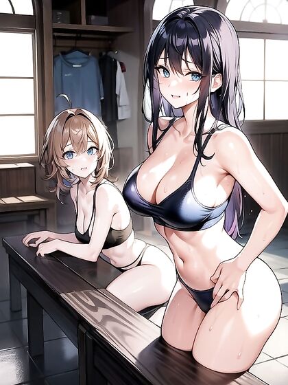 Window View and Towel-Draped Seduction in Steamy Hentai Action