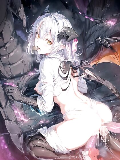 Mind-Controlled by Thick Cables Connected to Her Body in Intense Connector Hentai Pleasure