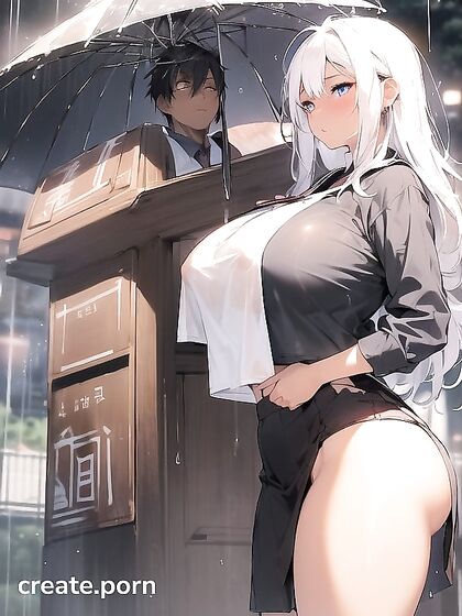 Gigantic Breasts and Prominent Nipples on Sultry Black Beauty in Hentai Action