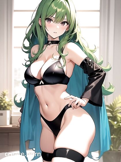 Tatsumaki Shows Off Her Midriff with Intense Eye Detail in Hentai Action
