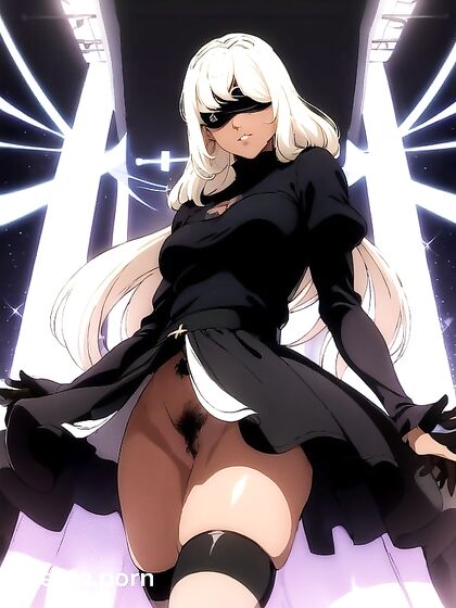 Dark-Tanned Beauty Goes Commando in naughty Hentai Action