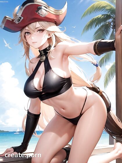 Long-Haired Beauty with Brown Eyes Enjoys Passionate Blue Sea hentai Pleasures