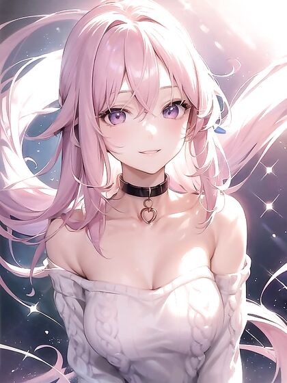 Anime Style Girl 18+ Smiles Seductively with Glossy Lips in Film Grain Hentai