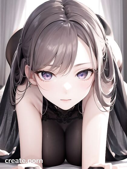 Seductive Goth Babe in Mesmerizing Hentai Action