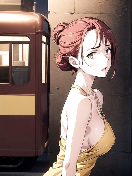 Accidental Breast Peek with Soft Shimmer Makeup in Seductive Hentai Scene