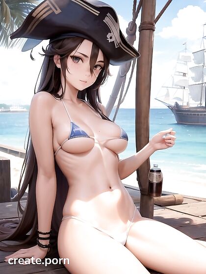 Sailing the Blue Sea: Pirate Flag Action at the Docks inSTEAMING Hentai Adventure