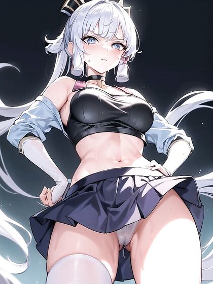 Thigh-High Socks and Wet White Thongs in Steamy Hentai Action