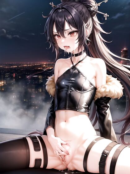 White Cum Dripping on Lips and Breasts in Intense Hentai Bukkake Scenes