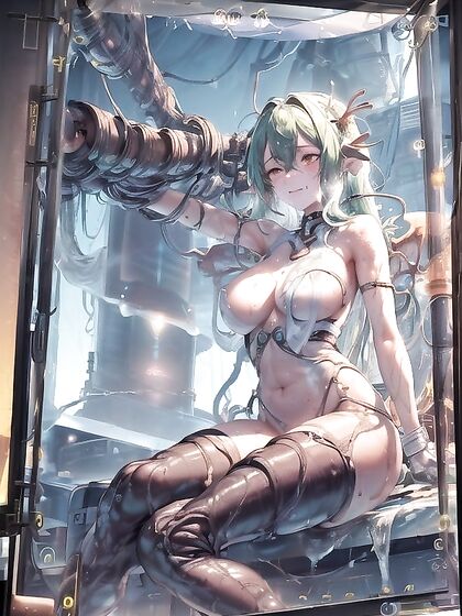 Cybernetic Monitor with Mechanical Body in Mind-Blowing Hentai Action
