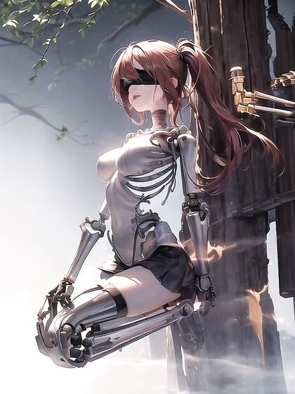 Mechanical Body Connector in Heavy Machinery Hentai Action