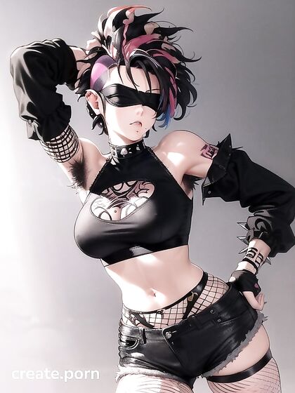 Horny Mohawked Babe Gets Rough in Wild hentai Action