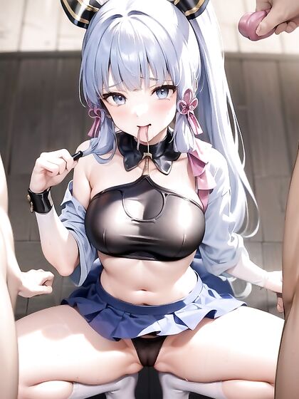 Long-Tongued Seductress Devours White Cum in Mind-Blowing Hentai Scene