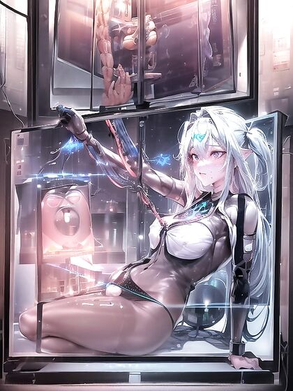 Hyper-Detailed Machine hentai Indoors with Pink Creampie Delights