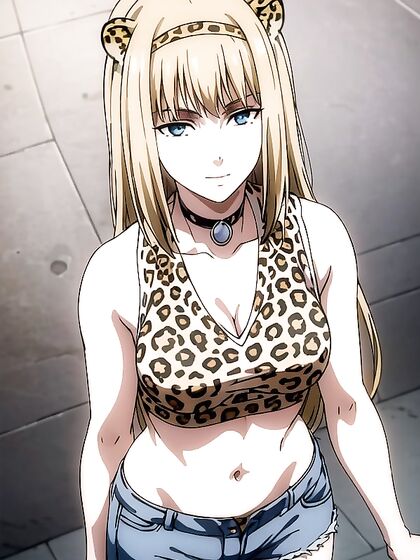 Sultry Leopard Print Crop Top Action in Seductive Hentai Pornography