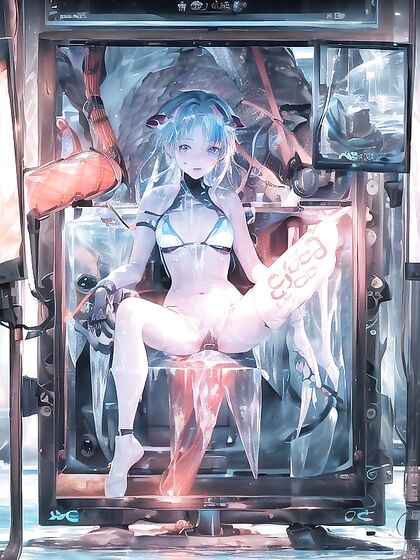 Intricate Metal Body and Holograms Blaze inSTEAMy hentai Action