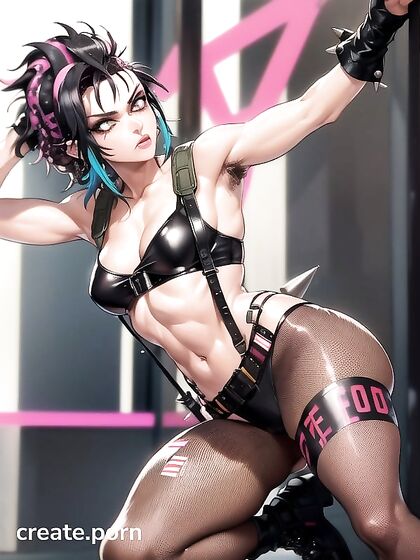 Punk Rock Chick in Fishnets Rocks Hardcore Hentai Action