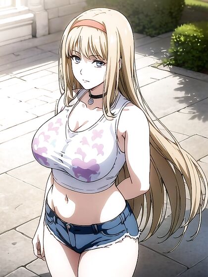 Rainbow Print Crop Top Adds Color and Passion to Hentai Sex