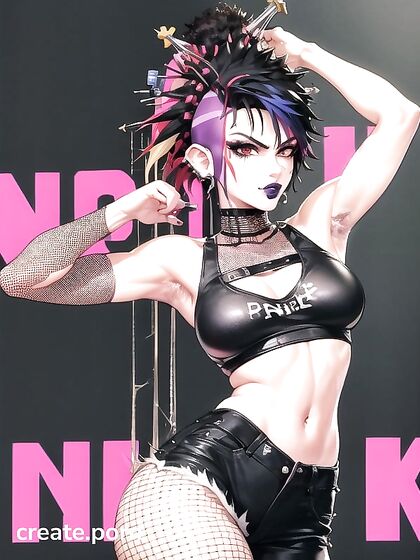 Hairy Person in Black Clothes Exploring Intense Hentai Pleasure