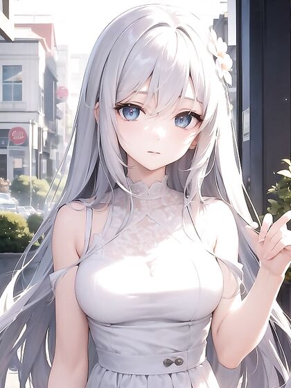 Stylish Ethereal Outfit Blends Innocence and Wisdom in Sexy Hentai Action