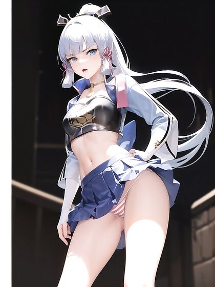 Deformed Eyes and Hands in Intense Low-Angle Hentai Action