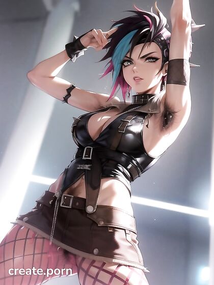 Nose Ringed Goddess in Fingerless Gloves and Fishnets Tempts You in hentai AIPorn