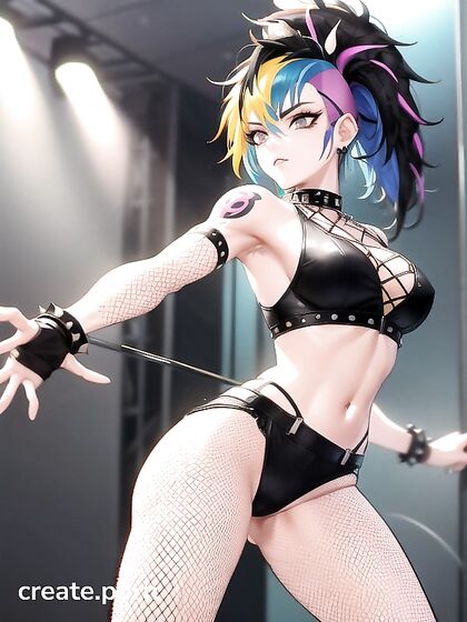 Punk Rock S-Style Beauty Gets Wild in Seductive Makeup Hentai Scenes