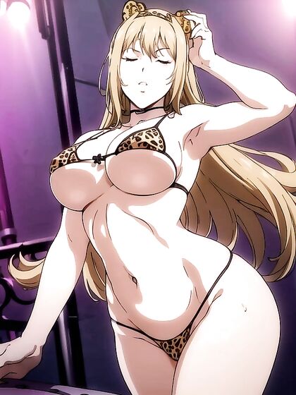 Hot Stripper Kisses Another Girl 18+ on the Stage in Strip Club Hentai Action