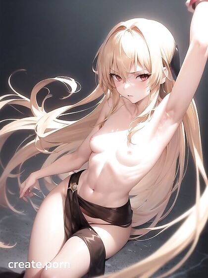 Blonde Pubic Hair and Silky Blonde Locks in Steamy Anime hentai Action