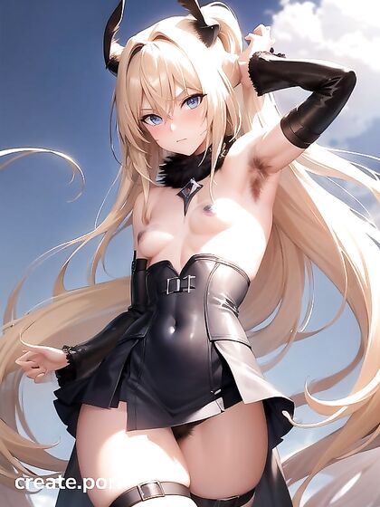 Blonde with Armpit Hair Seduces in Steamy Hentai Action