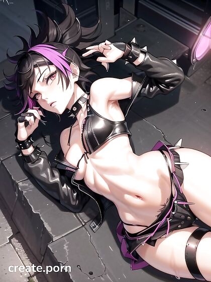Sensual S-Style Hentai Action with Fingerless Gloves and Mini Skirt