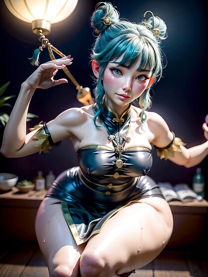 Bikini-clad Beauty with Bare Shoulders Tempts in Bedroom Hentai Action