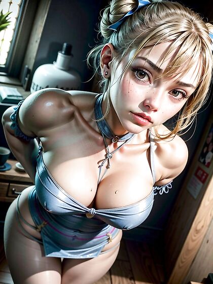 Bikini Clad Beauty with Bare Shoulders Tempts You in Bedroom Hentai Action