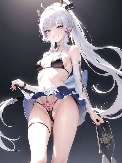 Wet Thong and Beautiful Tattoos in Artistic Hentai Pornography