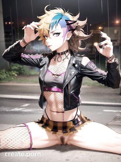 Alleyway Armpit Fetish: Intense Hentai Scene Staring at You