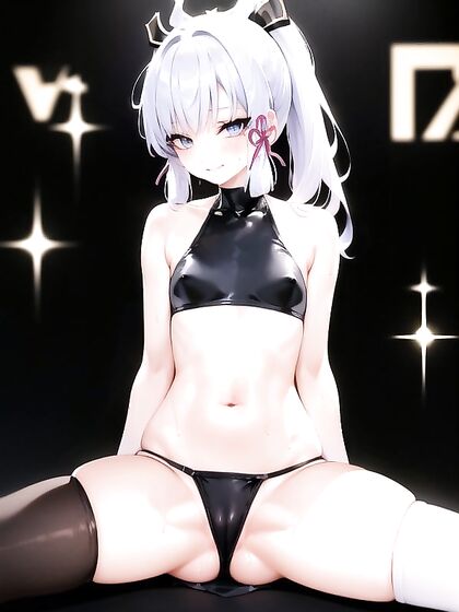 Black-Lipped Beauty Wears Hairpins for Intense White Cum Hentai Scenes