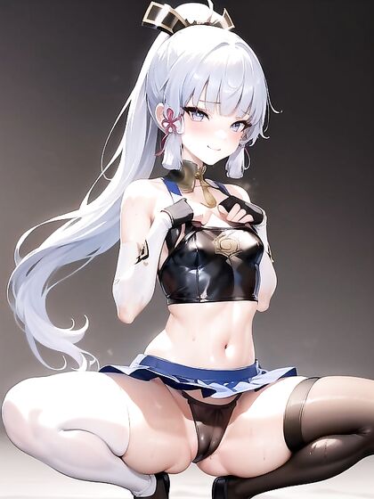 Thick Luscious Eyelashes and Spread Legs in Hairpin Accessory Hentai Fantasy