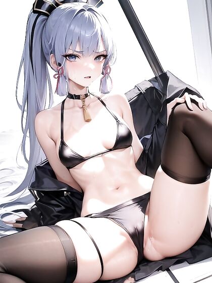 Kamisato Ayaka's Tiny 18+ Panties Soaked in Ecstatic Hentai Pleasure