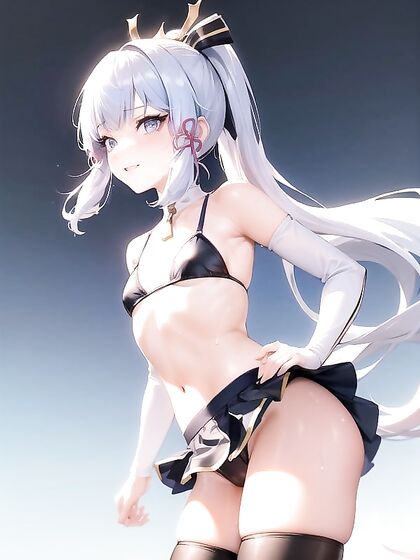 Lifting Skirt with Subtle Bokeh Lights: A Seductive Mascara Hentai Experience