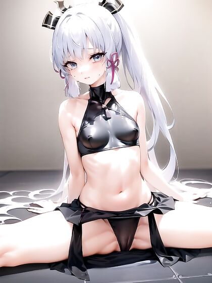 Drooling Over Black Panties in naughty hentai Action