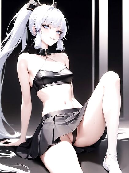GothGirl 18+ with Black Lips Seduces in Dark Erotic Hentai Fantasy