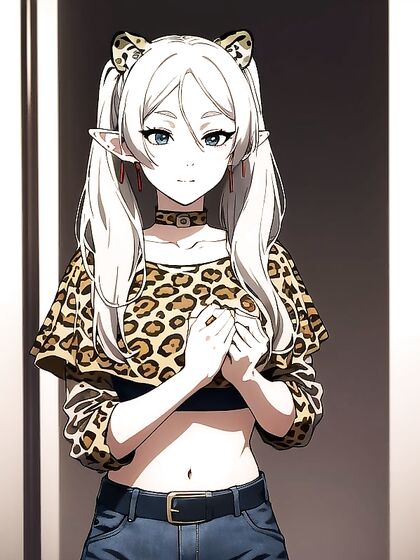 Leopard Print Crop Top hentai featuring mind-blowing orgasms