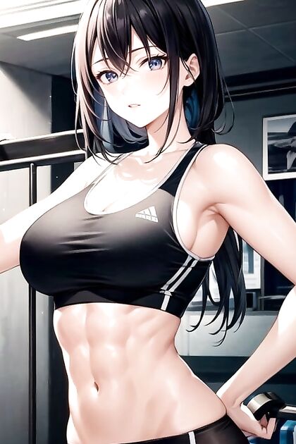 Blushing Beauty with Huge Breasts and Wide Hips in Seductive Hentai Action